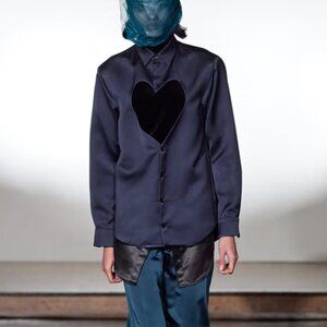 Daniel W. Fletcher Heart Cutout Shirt